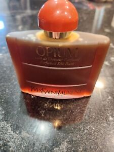 Vintage Yves Saint Laurent OPIUM Perfumed Silk Bath LARGE 4 oz YSL Perfume RARE