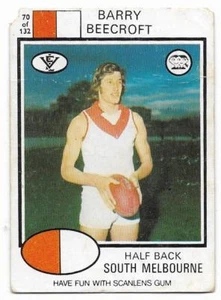 1975 Scanlens (70) Barry BEECROFT South Melbourne /: - Bild 1 von 1