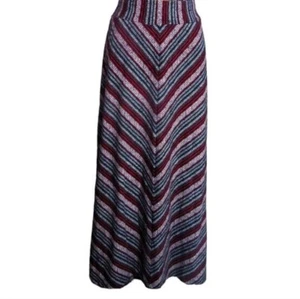 Wesport Patriotic Red White Blue Stretch Comfort Maxi Long Skirt Plus Size 2X - Picture 1 of 6