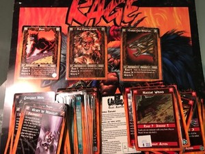 RED TALONS Tribal Deck: RAGE Werewolf White Wolf TCG, 82 cards & box, CCG, Mamu