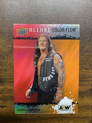 2022 Upper Deck AEW Allure Chris Jericho Red / Orange Color Flow #R-47 - Image 1 of 2
