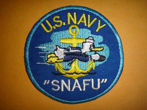 US Navy Aerial Photo School SNAFU With Flying Donald Duck Patch - Picture 1 of 3