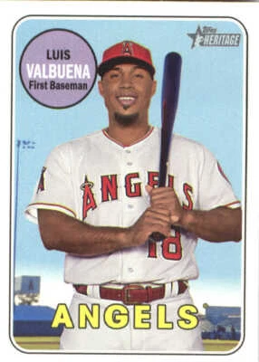 2018 Topps Heritage #597 Luis Valbuena - NM - Image 1 of 2