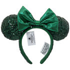 2022 Ears Edition Minnie Mouse Emerald Green Sequins Disney Parks Ears Headband