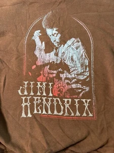 Unisex Abercrombie Brown Jimi Hendrix Sweatshirt Kids Size 11/12 - Picture 1 of 9