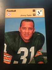 1978 Jimmy Taylor Football Sportscaster Card NM+