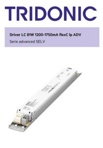 TRIDONIC - ALIMENTATORE LED - LC 81W - 1200mA - FLEX C lp - DURATA 100000 ORE - Foto 1 di 1