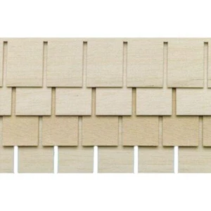 Dolls House Shingle Strips Roofing Tiles Pack of 4 Wooden 1:12 Scale - Picture 1 of 8