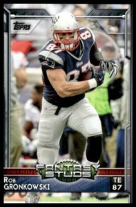 2015 Topps #312 Rob Gronkowski New England Patriots - Picture 1 of 2
