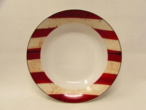 Colonial (Black Trim) by Sakura Soup Bowl Flag On Wood Design   b414 - Picture 1 of 1