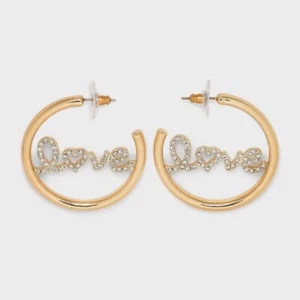 SUGARFIX by BaubleBar ""Love Out Loud"" Reifen Statement Ohrringe - nickelfrei - Bild 1 von 1