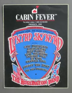 Lynyrd Skynyrd backstage pass sticker 1988 Cabin Fever + The Rossington Band ! - Picture 1 of 1