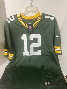 Camiseta de fútbol americano Nike Green Bay Packers Aaron Rodgers #12 NFL para hombre talla pequeña - Imagen 1 de 3