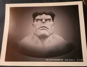 2003 HULK HEAD CONCEPT ART 8X10 PHOTO SCARY MOVIE RARE READY TO FRAME STUNNER - Picture 1 of 9