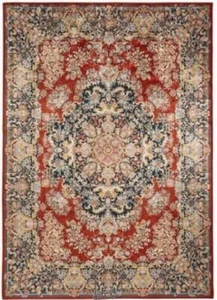 Emerald Collection Large Area Rug Dark Red 84"x60" - Picture 1 of 2