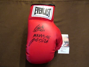 ROBERTO DURAN MANOS DE PIEDRA BOXING CHAMPION SIGNED AUTO EVERLAST GLOVE JSA - Picture 1 of 5