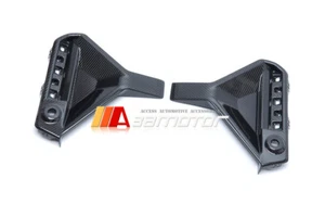 Dry Carbon Fiber Rear Bumper Reflector Trims Set fits 2023-2025 BMW G87 M2 - Picture 1 of 5