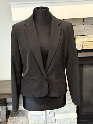 Blazer Lauren Ralph Lauren para mujer talla 4 negro un botón mezcla de polietileno Foto 1 de 4