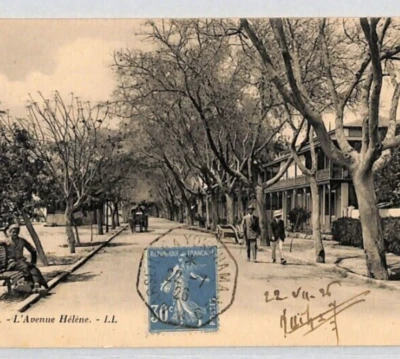 EGYPT Suez Postcard MARITIME *MARSEILLE-YOKOHAMA* Paquebot PPC 1926 France YZ35 - Image 1 of 4