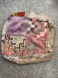 LARGE 65x65 Moroccan Yoga Meditation Floor Cushion Pillow Cover Pouf Ottoman #12 - Picture 1 of 2