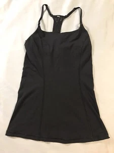 Lululemon Tanktop Damen 6 schwarz Racerback integrierter BH ohne Polsterung - Bild 1 von 11