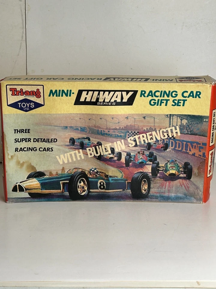 Triang Toys F-1 Juego de Regalo Coche de Carreras con Caja Original, Leer Foto 1 de 4