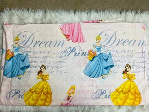 Vintage Full Flat Bed Sheet Disney Princess Cinderella Girls Sheets - Picture 1 of 4