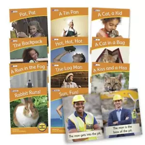 12 Decodable Readers Set 2 Phase 2 - Phonics NON-FICTION by Beanstalk Books Bean - Picture 1 of 3