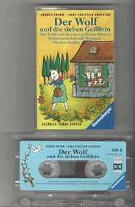 4 Märchen Grimm / Andersen Erzähler Elmar Gunsch Ravensburger Kassette - Bild 1 von 1