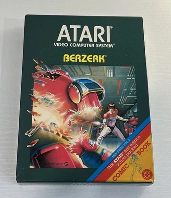 Berzerk (Atari 2600, 1982) - CIB First Edition Action Packed DC Comic + Manual - Image 1 of 3