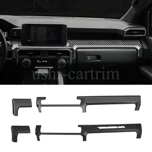 Carbon Fiber Center Console Dashboard Trim Strips For Toyota Tacoma 2024 2025 - Bild 1 von 15