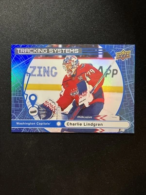25-26 UD Series 1 Hockey Tacking Systems TS-27 Charlie Lindgren - Image 1 of 2