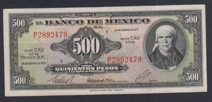 (FR1) Mexique 500 Pesos 1977 n°P2892479 série CAU - lartdesgents.fr BCAT107 - Foto 1 di 2