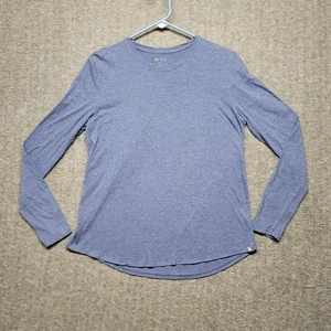 Figs Shirt Womens Medium Blue Super Soft Long Sleeve Underscrub Nursing Top - Picture 1 of 10
