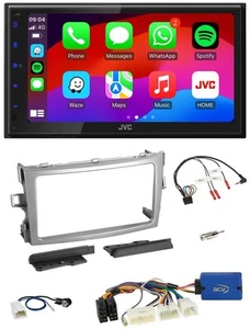 JVC Bluetooth USB Lenkrad 2DIN DAB Autoradio für Toyota Verso 2009-2018 silber - Bild 1 von 13