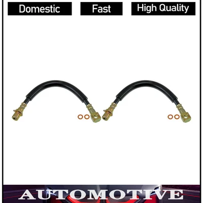 2 linhas de freio de mangueira de freio dianteiro para Chevrolet S10 1993 1992 1991 - Imagem 1 de 2