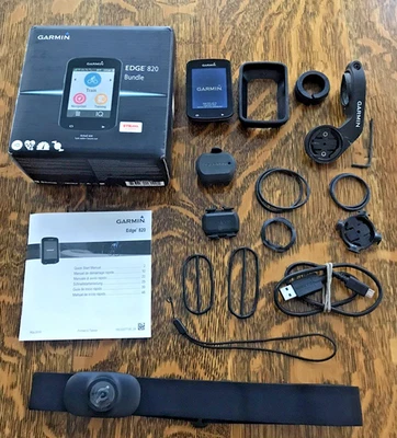 Garmin Edge 820 GPS Cycle Computer Sensor Bundle with Mounts--In Box - Image 1 of 4