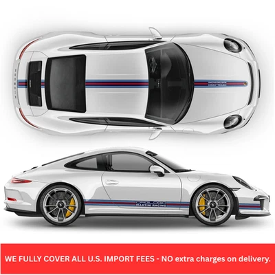 Martini THIN Racing stripes LOGO, for Porsche Carrera / Cayman / Boxster - Image 1 of 4