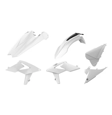 Kit de enduro de plástico Polisport MX para motocross Beta RR 2T/4T (2018-19), blanco/negro Foto 1 de 4