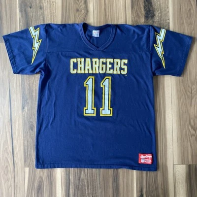 Camiseta de fútbol americano talla XL de San Diego Chargers #11 azul marino Rawlings NFL Foto 1 de 4