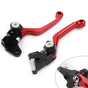 Palancas de freno de embrague de suciedad pivote aluminio rojo Fit Kawasaki KLX250 D-TRACKER 93-97 - Imagen 1 de 6