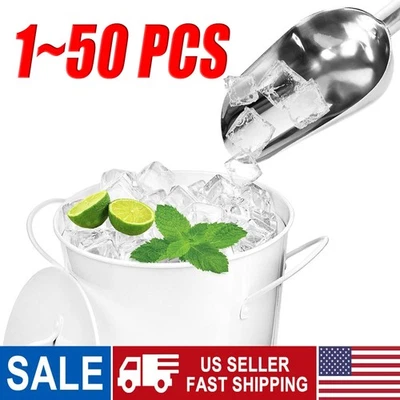 Cuchara de acero inoxidable barra de caramelo de hielo productos secos palomitas de maíz cuchara comercial 12 oz Foto 1 de 4