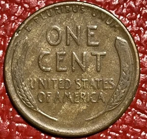 1937 Lincoln Wheat Cent Streaky Woody Unsachgemäße Legierung Mischung Holzmaserung Fehlermünze - Bild 1 von 4