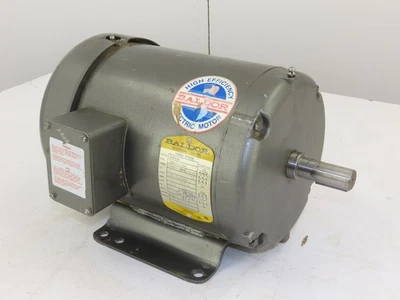 Baldor M3608 34A63-883 2HP 208-230/460V 3PH 3450RPM 184 Frame TEFC Motor - Image 1 of 4