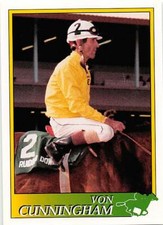 Von Cunningham trading card (Horse Racing) 1993 Jockey Star #193