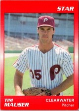 1989 Star Tim Mauser #13 Clearwater Phillies Baseball Card