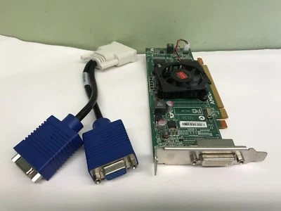 Dell Optiplex SFF SLIM 755 760 780 360 380 Dual VGA Monitor 512MB Video Card  - Image 1 of 2