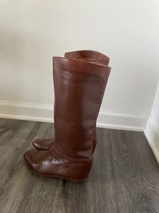 mister shoes vintage Brown leather Riding boots, womens size 6B - Picture 1 of 8