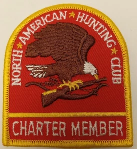 North American Hunting Club Patch NAHC NRA Charter Member Hunter Bald Eagle NOS - Picture 1 of 2