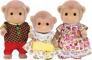 Epoch Sylvanian Families MONKEY FAMILY Calico Critters FS-34 New - Picture 1 of 3